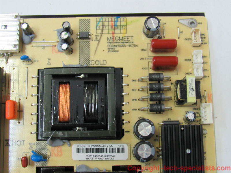 Panasonic TC-50CX400U Netzteilplatine 890-PM0-5522 MP5055-4K7